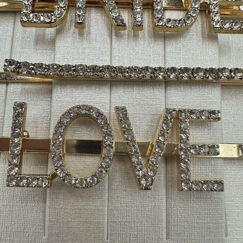 NEW 5 C&C California Hair Pins WIFEY, BRIDE,‎ LOVE, PLUS 2 Wedding